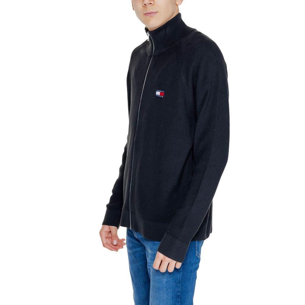Tommy Hilfiger Jeans Black Cotton Cardigan - Hilstor