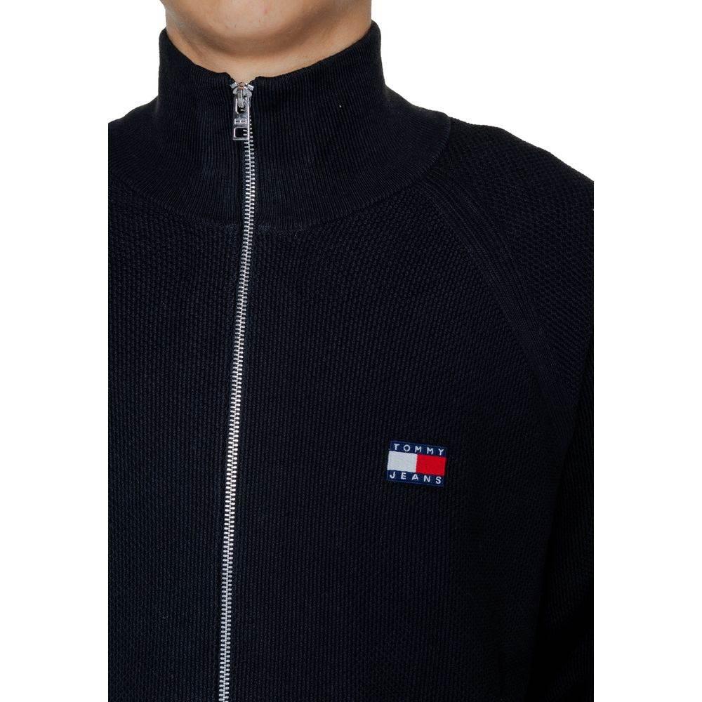 Tommy Hilfiger Jeans Black Cotton Cardigan - Hilstor