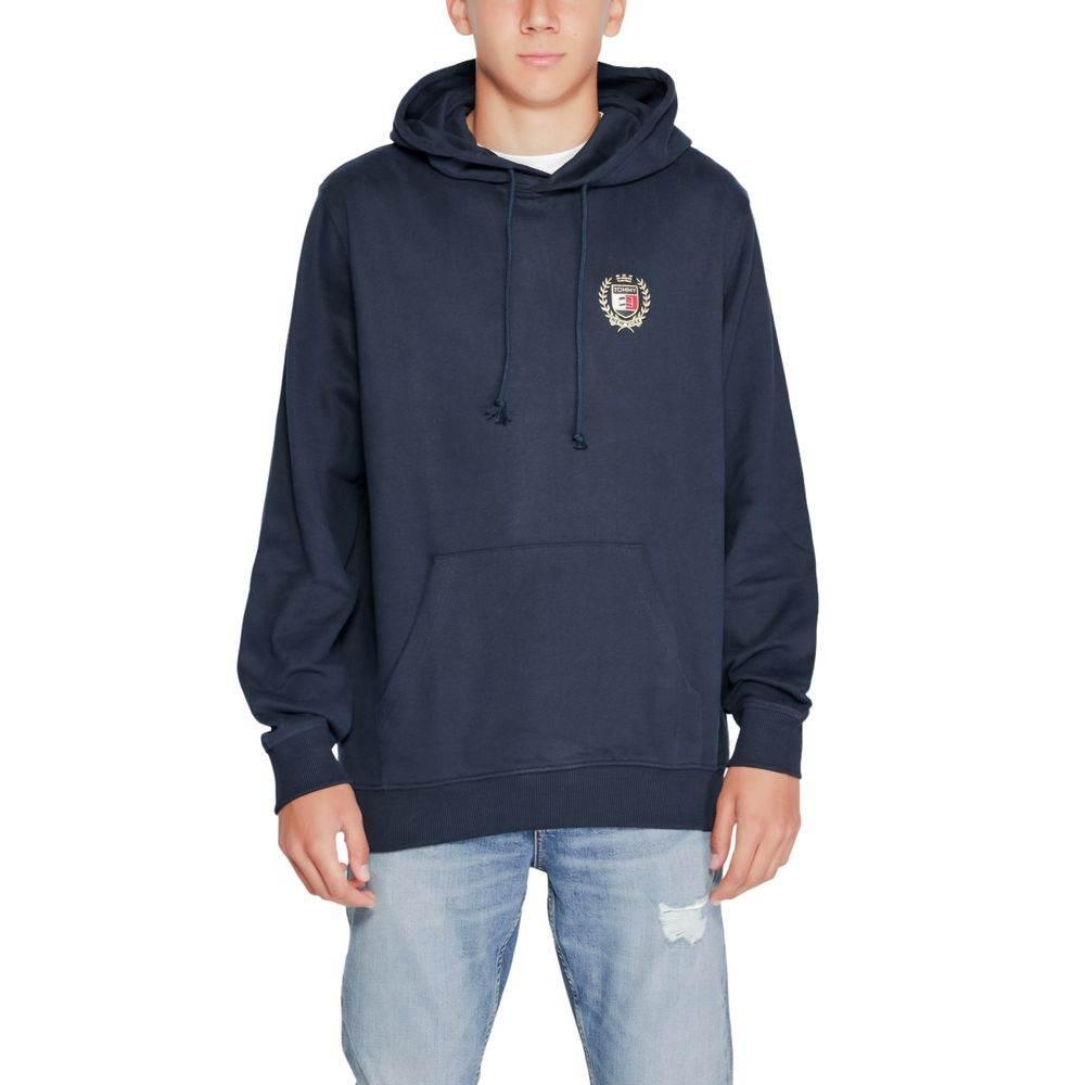 Tommy Hilfiger Jeans Blue Cotton Hoody - Hilstor