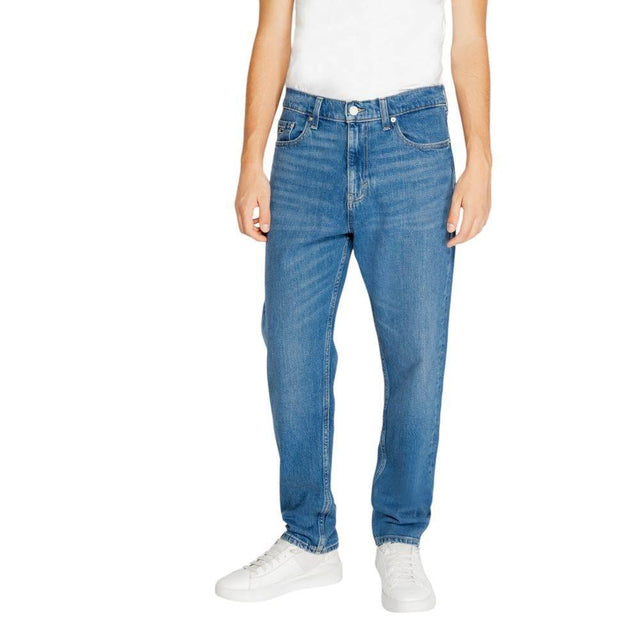 Tommy Hilfiger Jeans Blue Recycled Cotton Slim Fit Jean - Hilstor