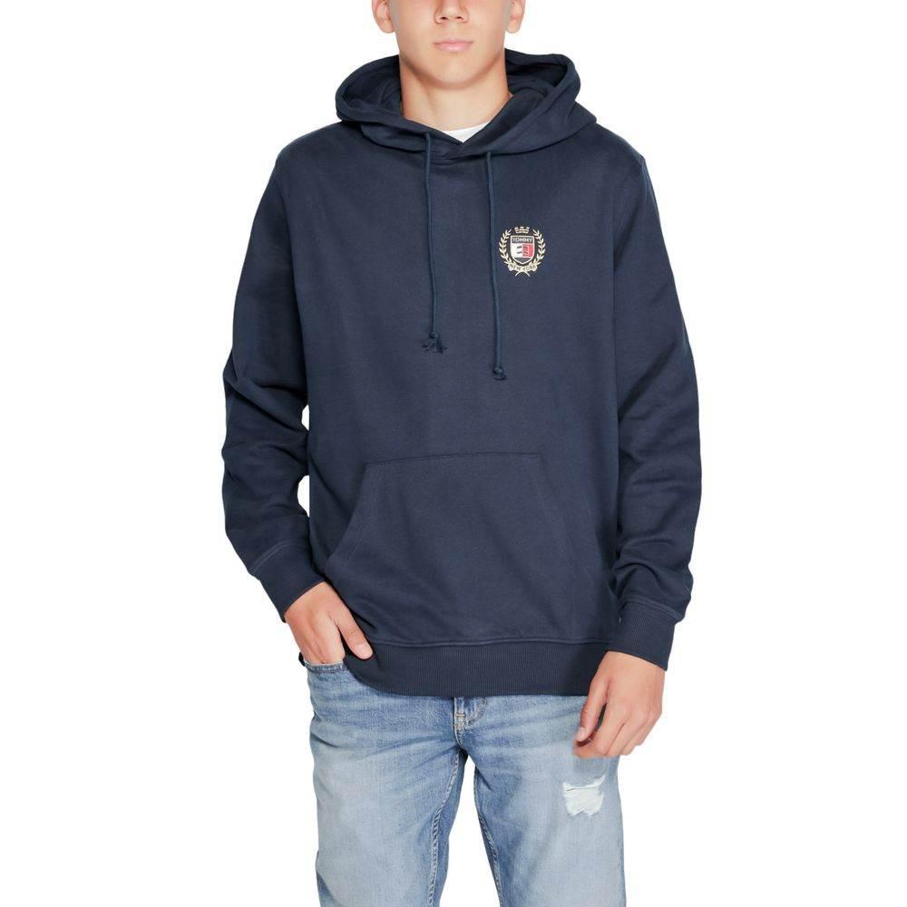 Tommy Hilfiger Jeans Blue Cotton Hoody - Hilstor