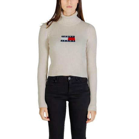 Tommy Hilfiger Jeans Beige Recycled Polyester Sweater - Hilstor
