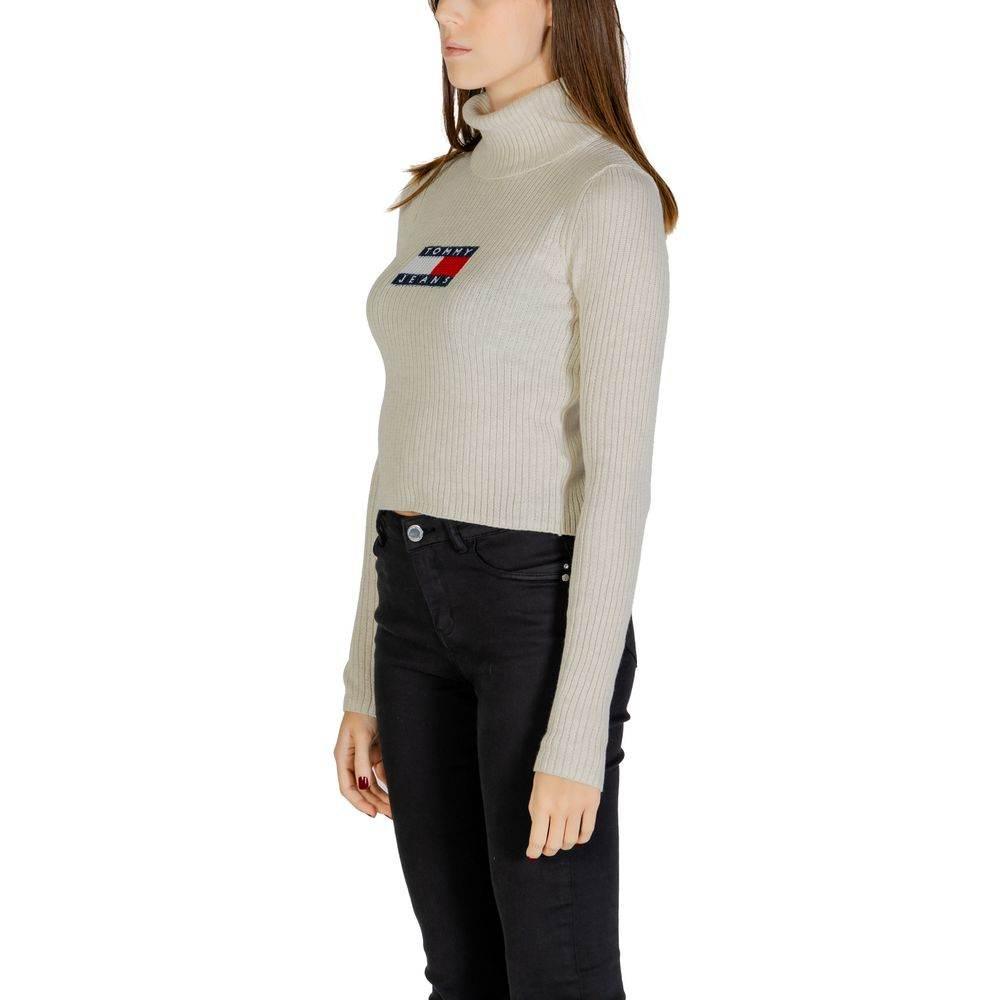 Tommy Hilfiger Jeans Beige Recycled Polyester Sweater - Hilstor