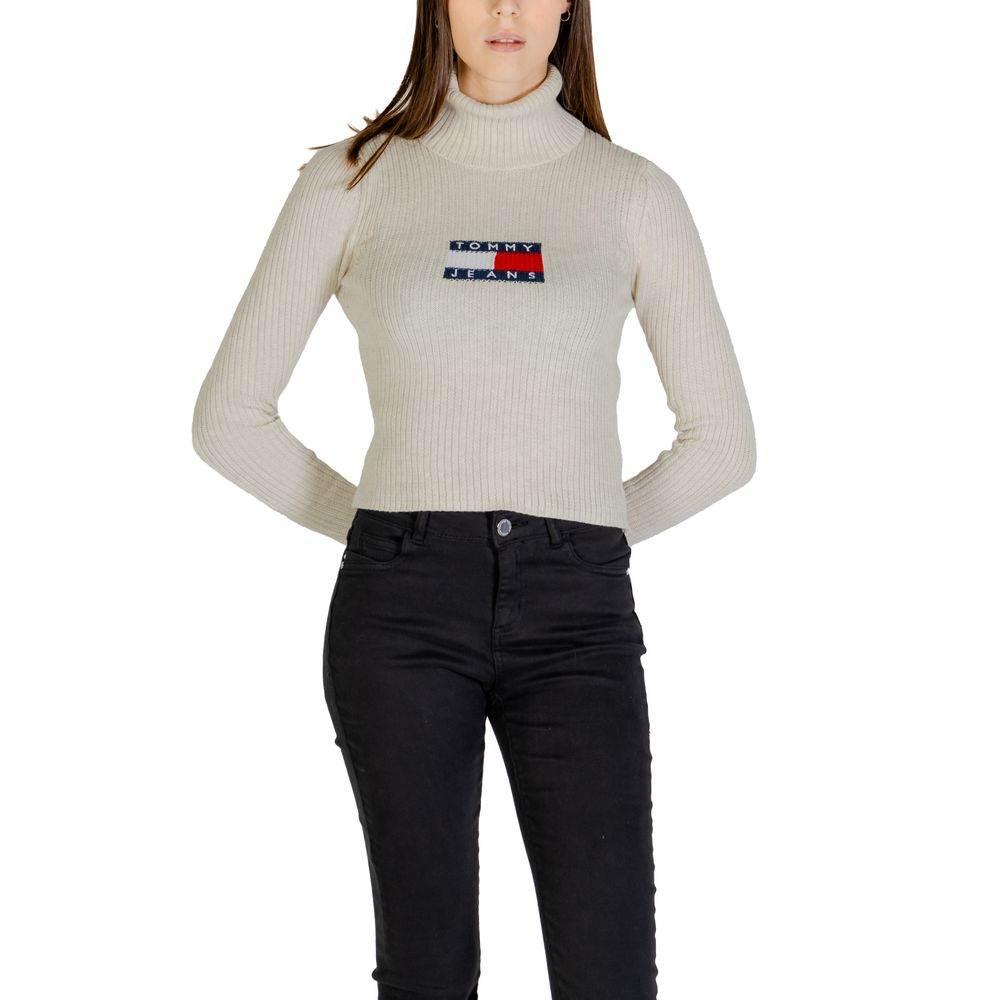 Tommy Hilfiger Jeans Beige Recycled Polyester Sweater - Hilstor