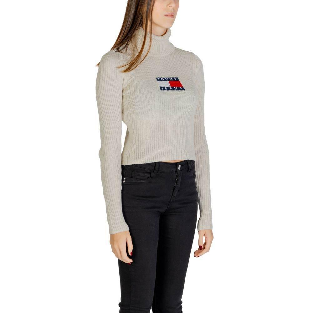 Tommy Hilfiger Jeans Beige Recycled Polyester Sweater - Hilstor