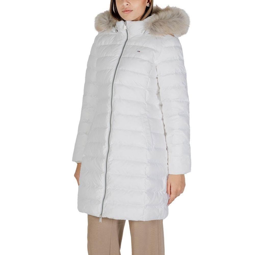 Tommy Hilfiger Jeans White Recycled Polyester Jackets & Coat - Hilstor