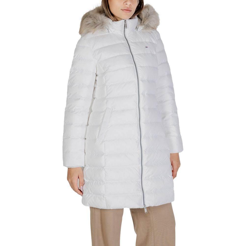 Tommy Hilfiger Jeans White Recycled Polyester Jackets & Coat - Hilstor