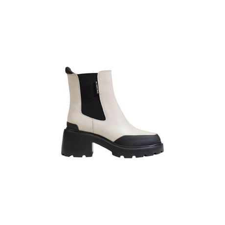 Tommy Hilfiger Jeans Beige Leather Boot - Hilstor