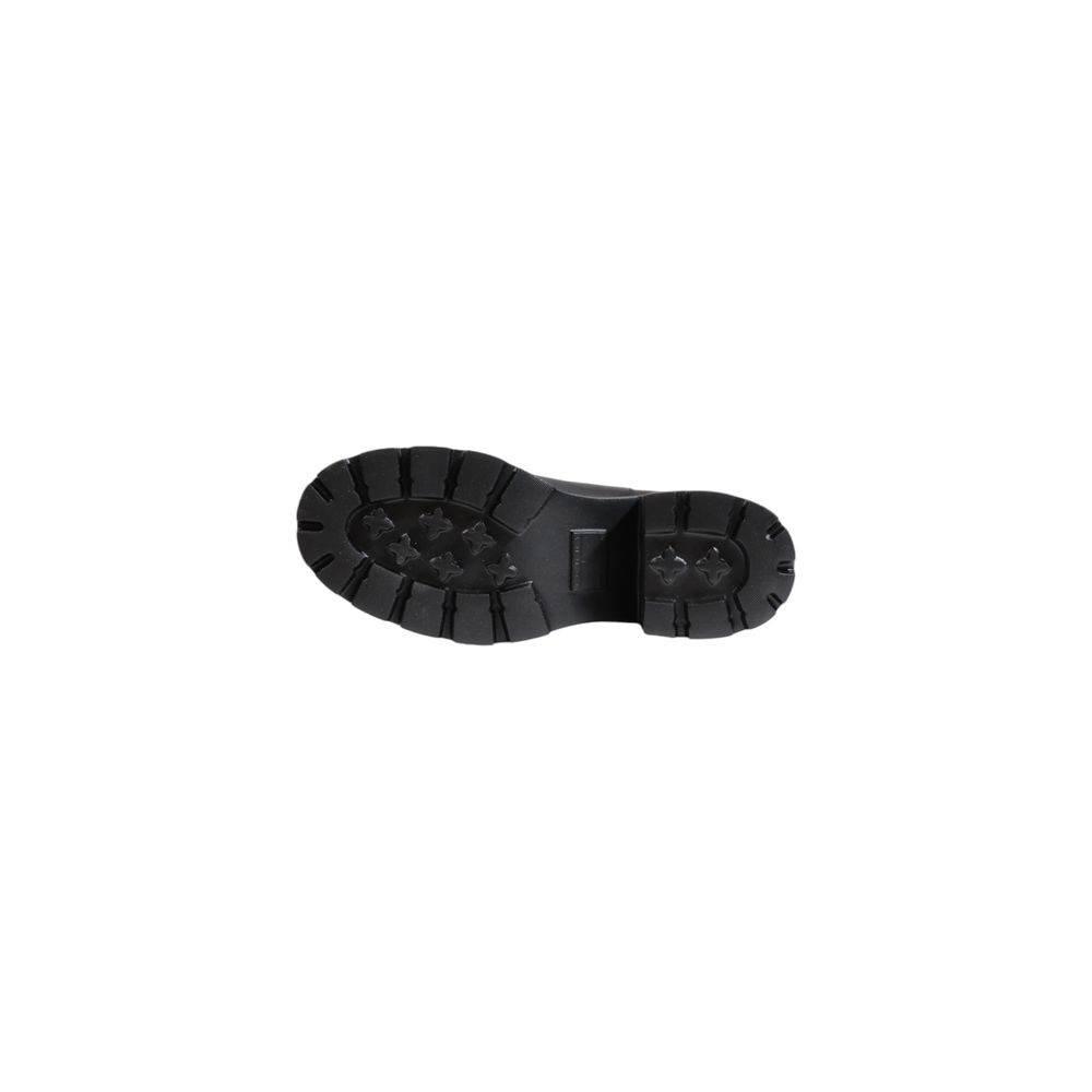 Tommy Hilfiger Jeans Black Leather Boot - Hilstor