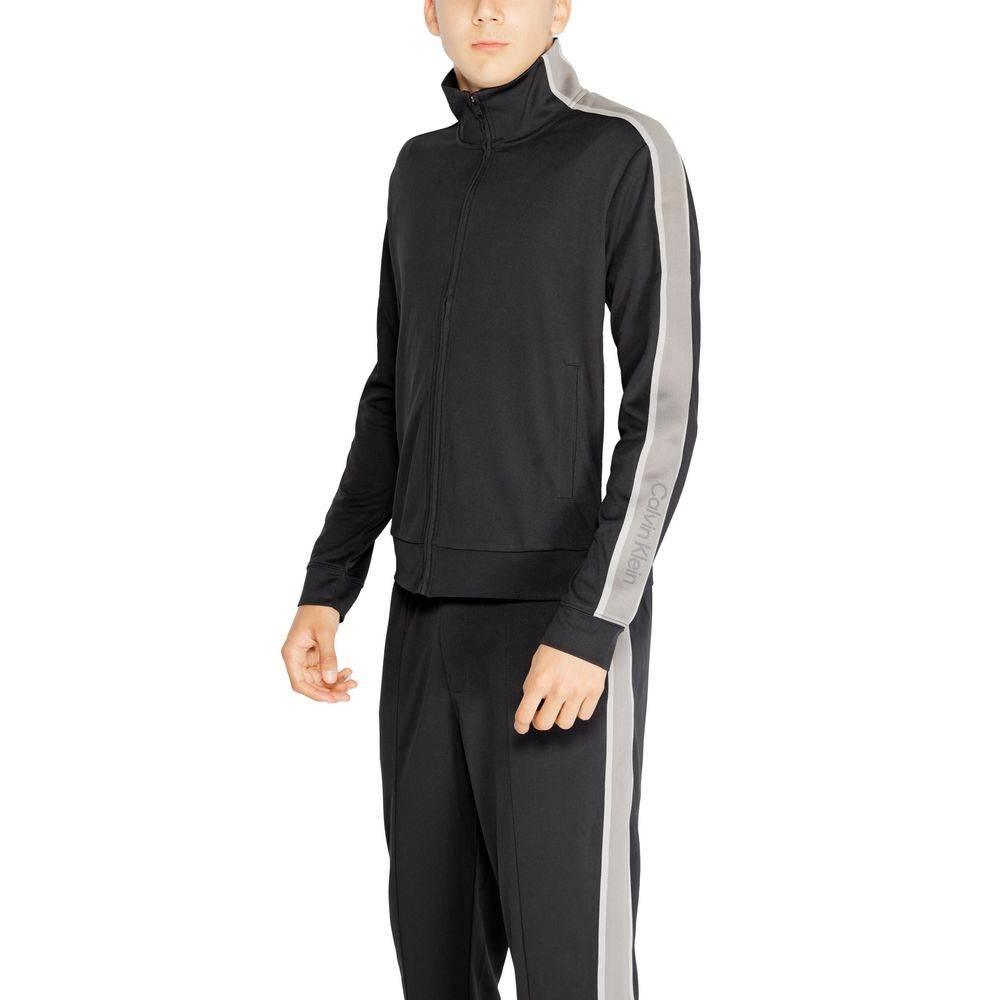 Calvin Klein Sport Black Recycled Polyester Sweater - Hilstor