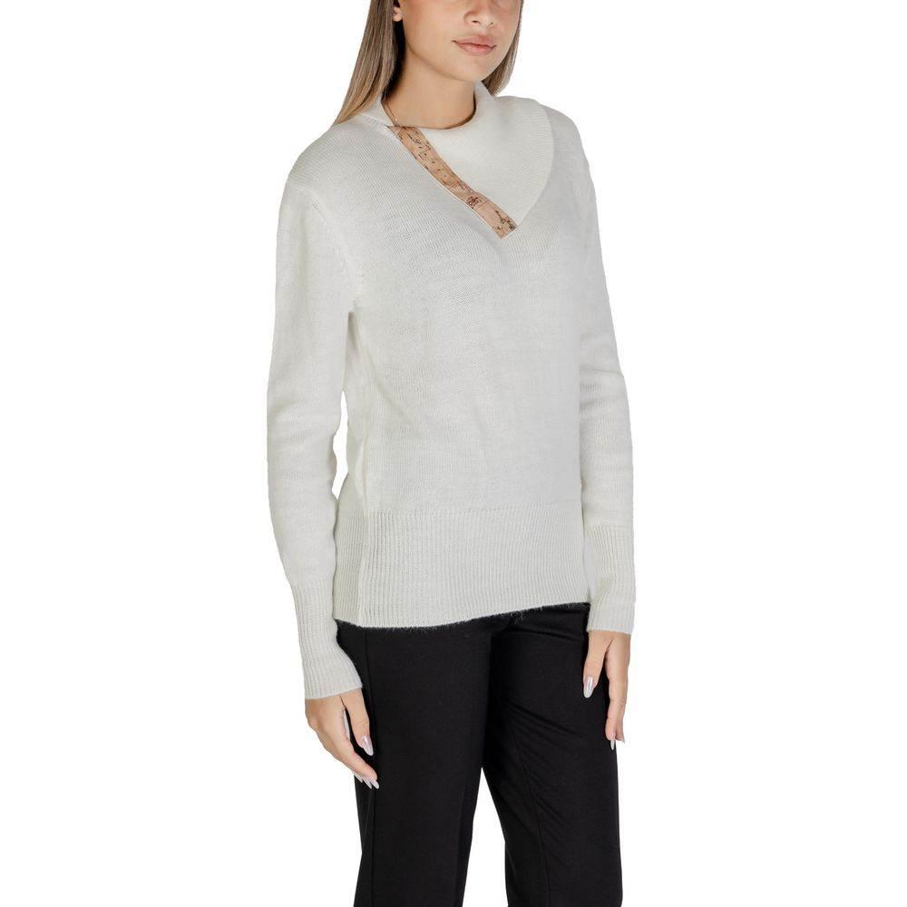 Alviero Martini Prima Classe White Viscose Sweater - Hilstor