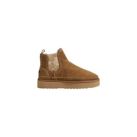 Alviero Martini Prima Classe Beige Leather Boot - Hilstor