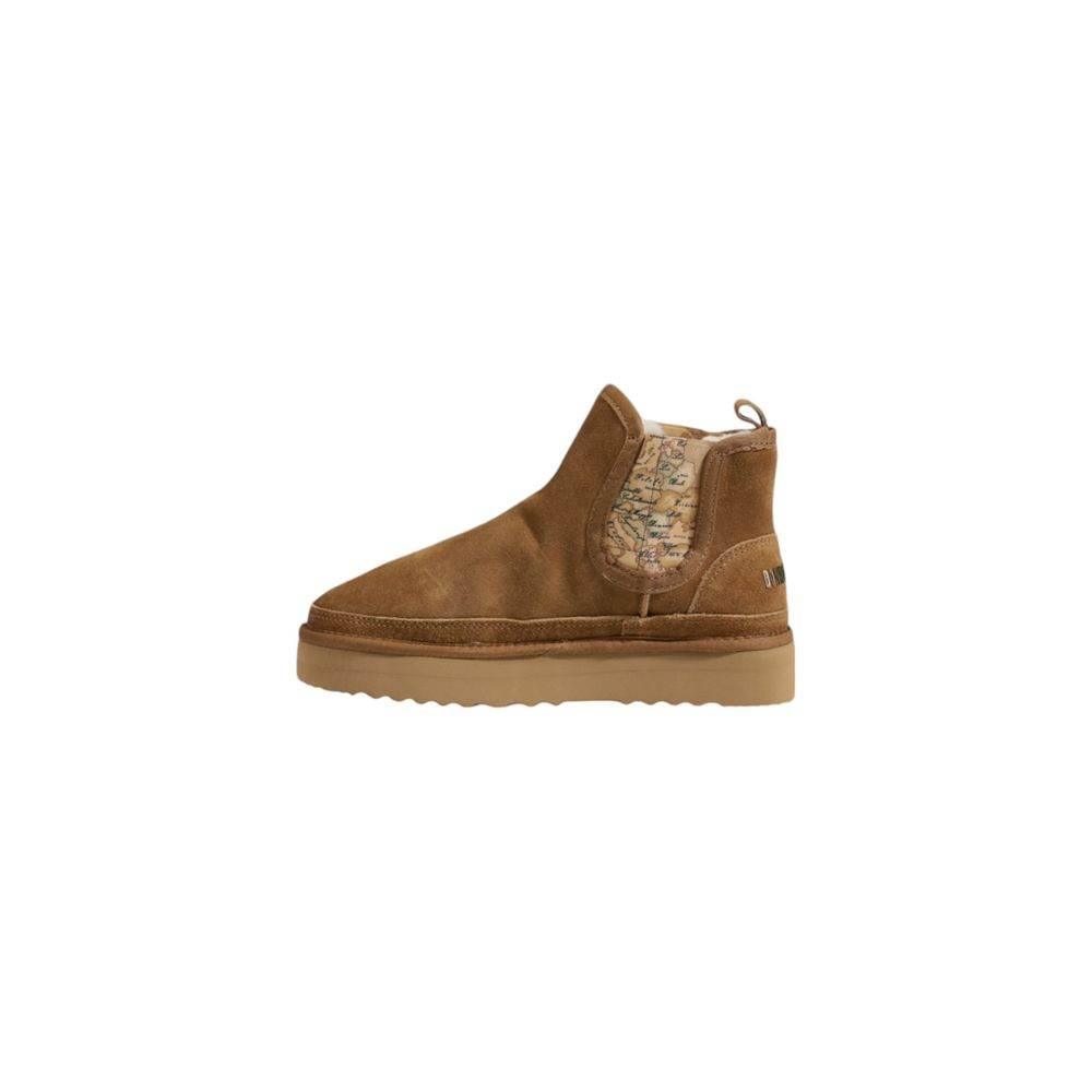 Alviero Martini Prima Classe Beige Leather Boot - Hilstor