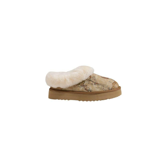 Alviero Martini Prima Classe Beige Fabric Boot - Hilstor