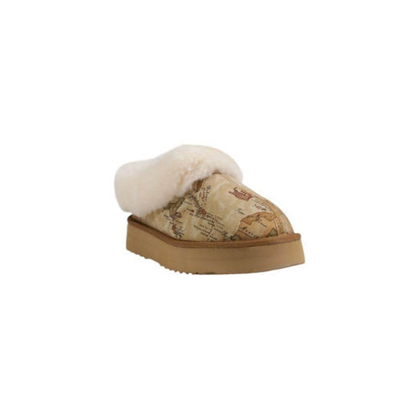 Alviero Martini Prima Classe Beige Fabric Boot - Hilstor