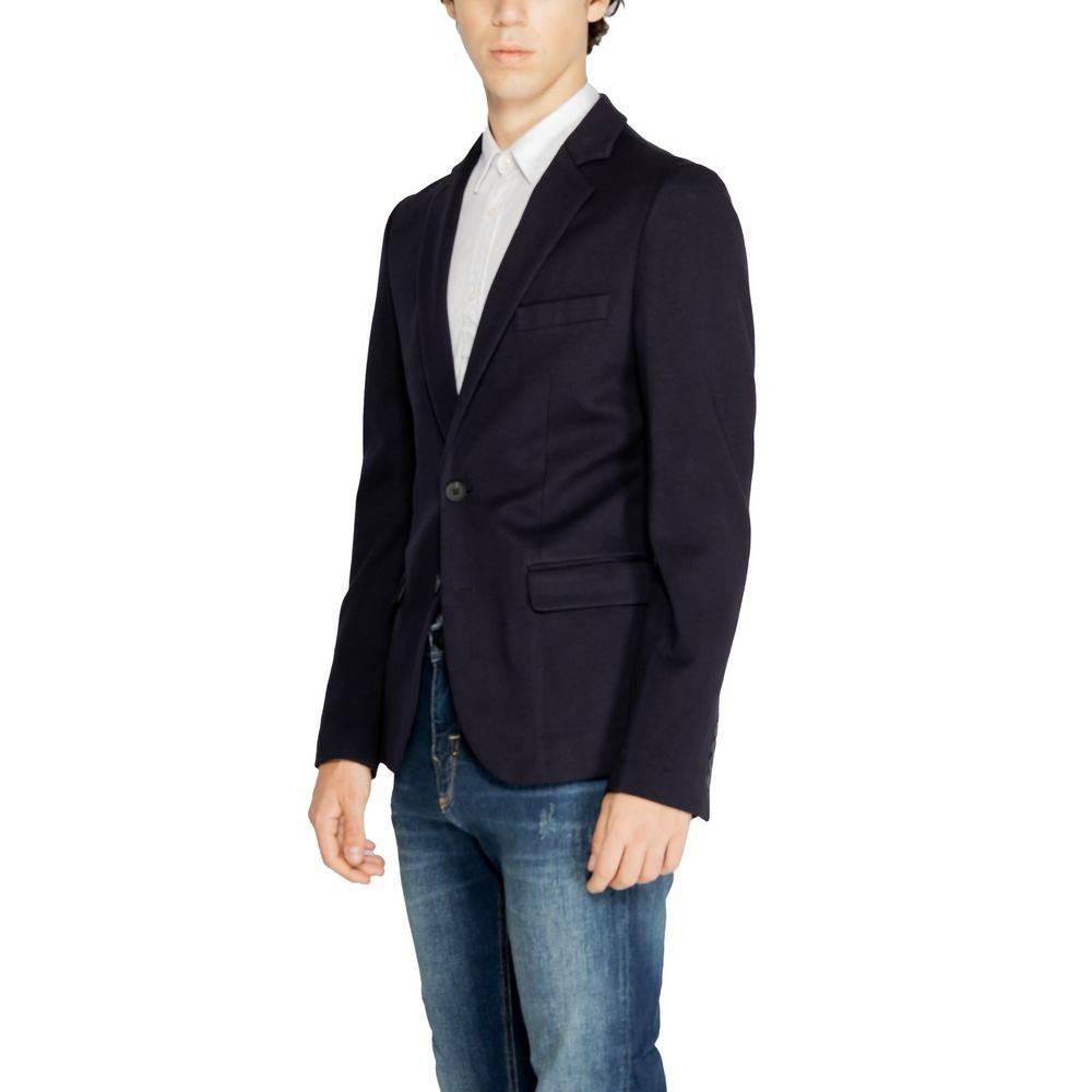 Antony Morato Blue Viscose Blazer - Hilstor