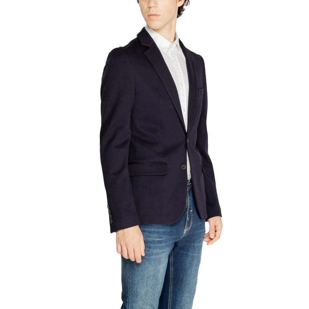 Antony Morato Blue Viscose Blazer - Hilstor