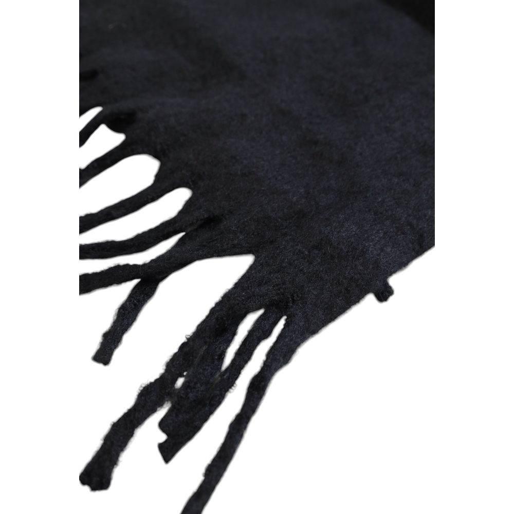 Antony Morato Black Polyester Scarf - Hilstor