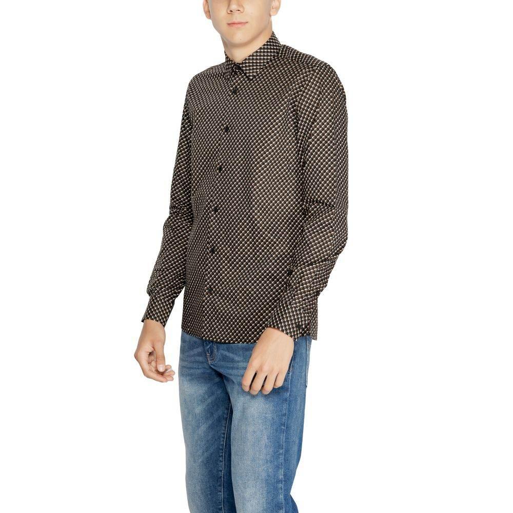Antony Morato Brown Cotton Shirt - Hilstor