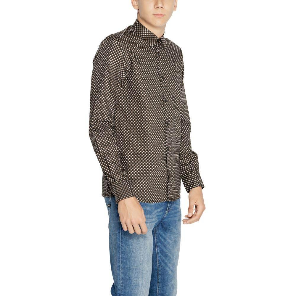 Antony Morato Brown Cotton Shirt - Hilstor