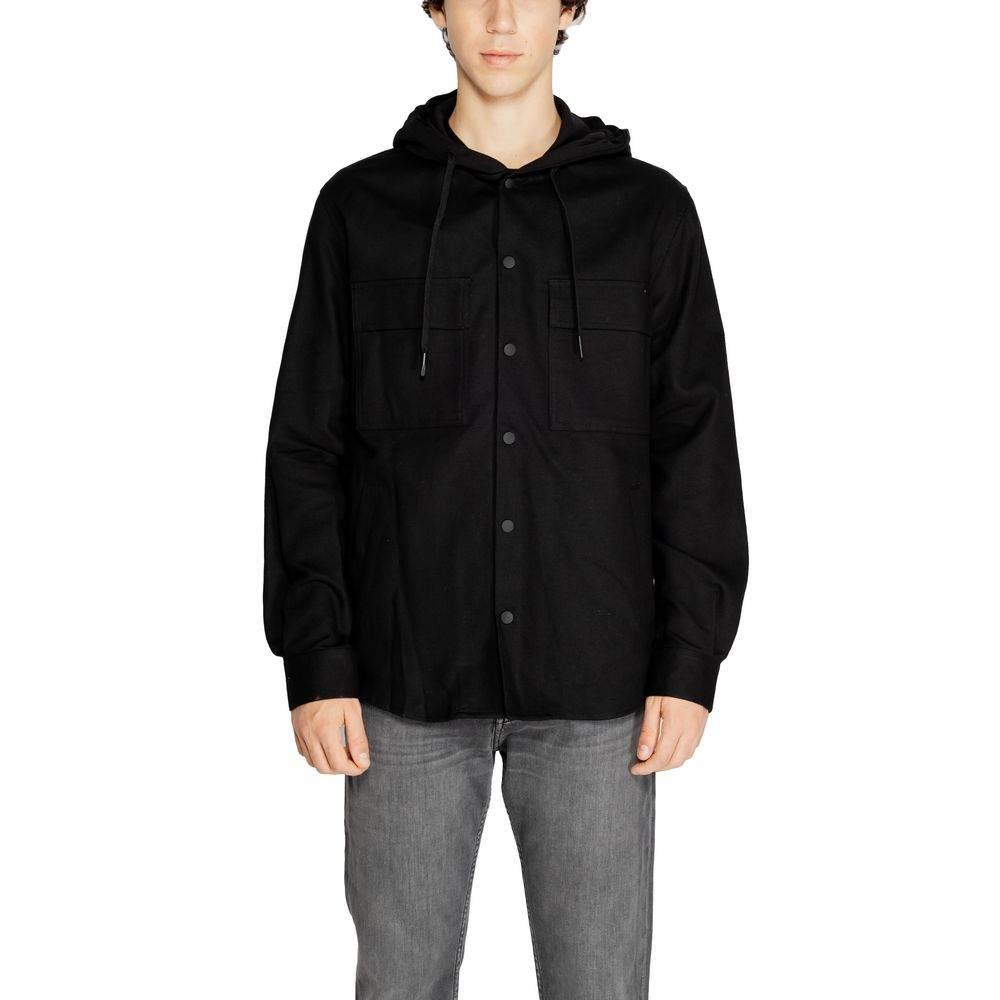 Antony Morato Black Cotton Shirt - Hilstor