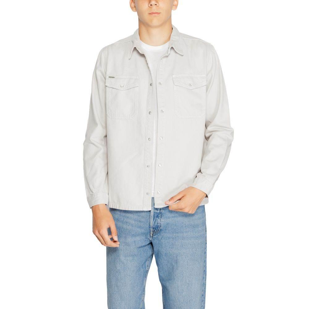 Antony Morato Gray Cotton Shirt - Hilstor