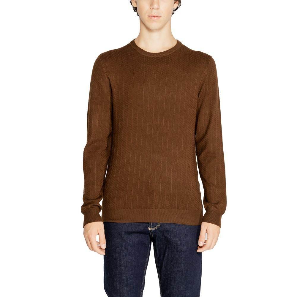 Antony Morato Brown Viscose Sweater - Hilstor