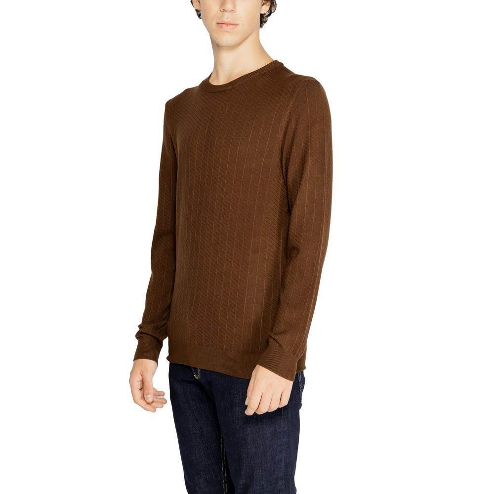 Antony Morato Brown Viscose Sweater - Hilstor
