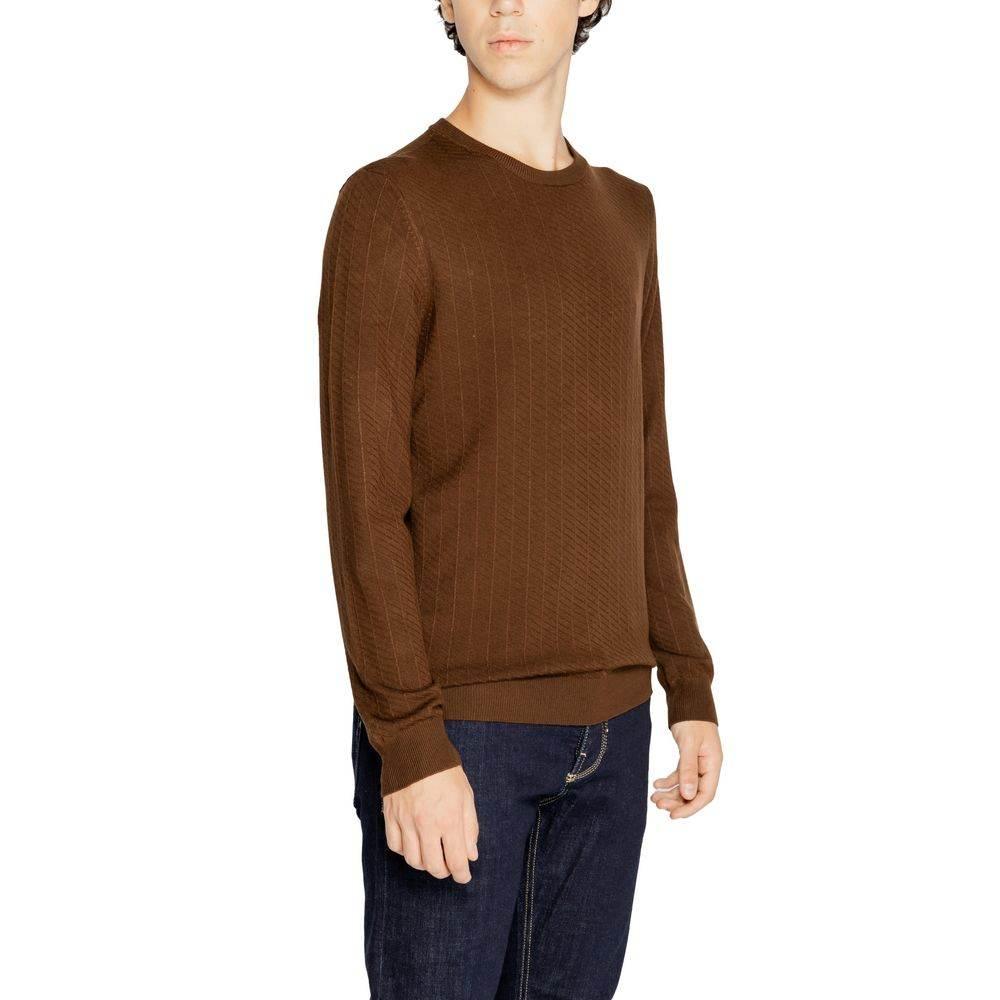 Antony Morato Brown Viscose Sweater - Hilstor