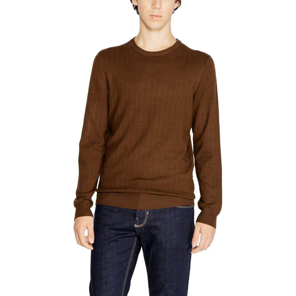Antony Morato Brown Viscose Sweater - Hilstor