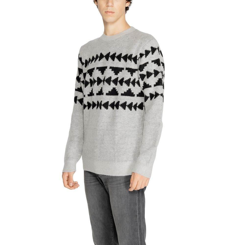 Antony Morato Gray Marabou Sweater - Hilstor