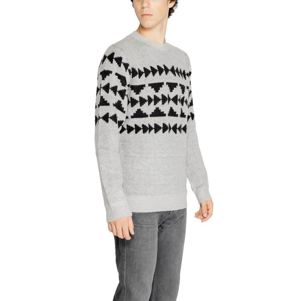 Antony Morato Gray Marabou Sweater - Hilstor