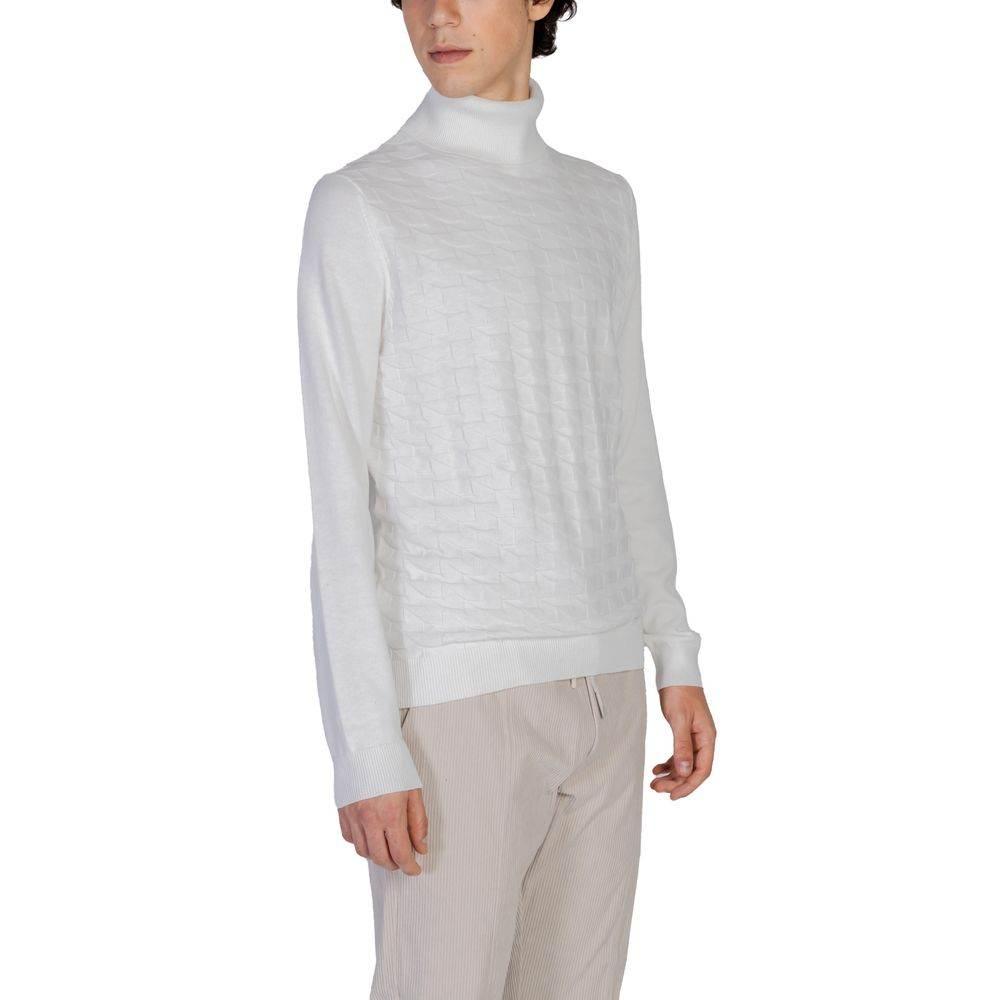 Antony Morato White Cotton Turtleneck - Hilstor