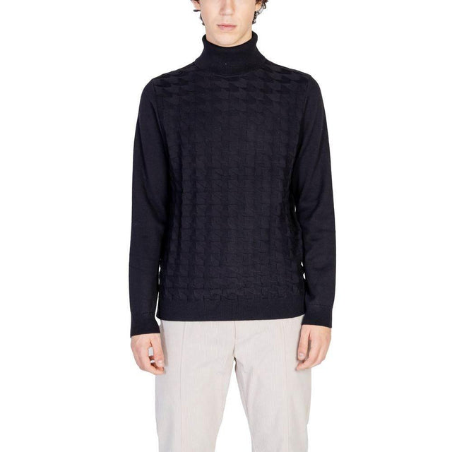 Antony Morato Black Cotton Turtleneck - Hilstor