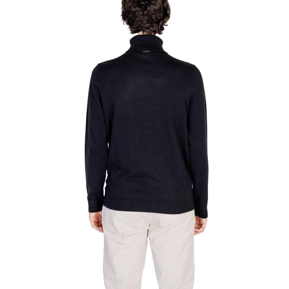 Antony Morato Black Cotton Turtleneck - Hilstor