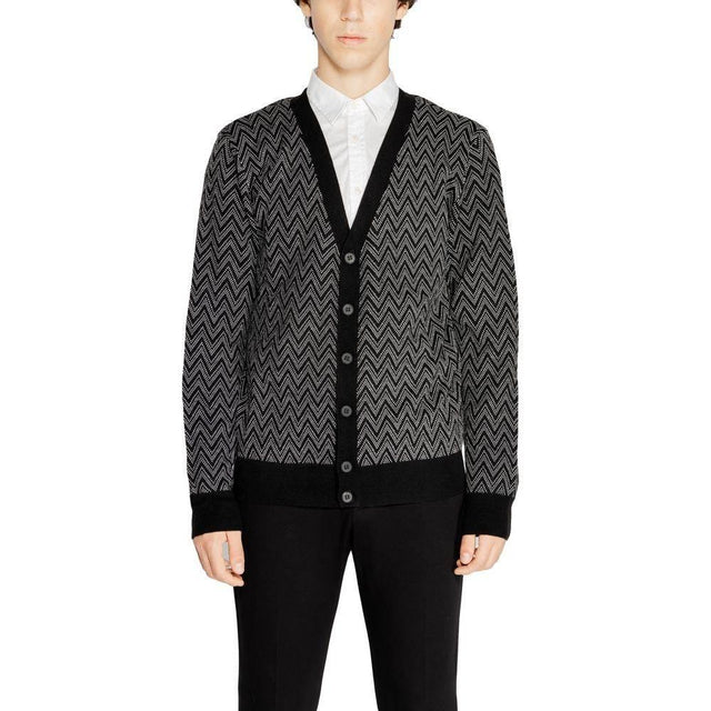 Antony Morato Black Mohair Cardigan - Hilstor
