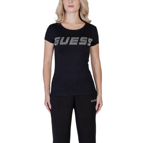 Guess Active Black Cotton T-Shirt - Hilstor