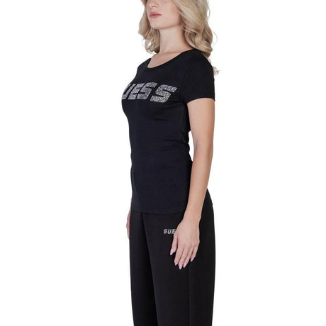 Guess Active Black Cotton T-Shirt - Hilstor