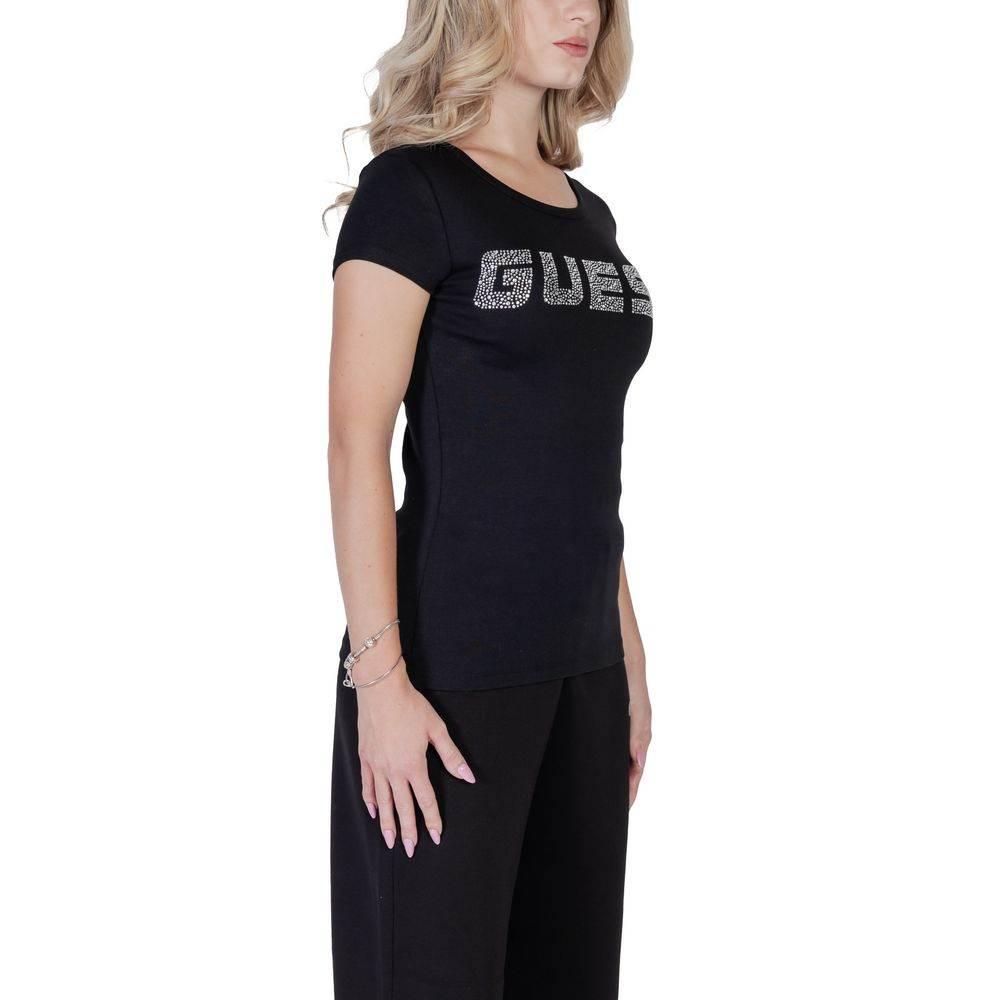 Guess Active Black Cotton T-Shirt - Hilstor