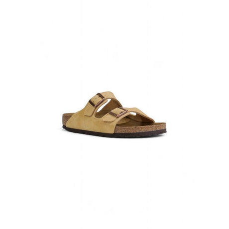 Birkenstock Beige Suede Leather Sandal - Hilstor