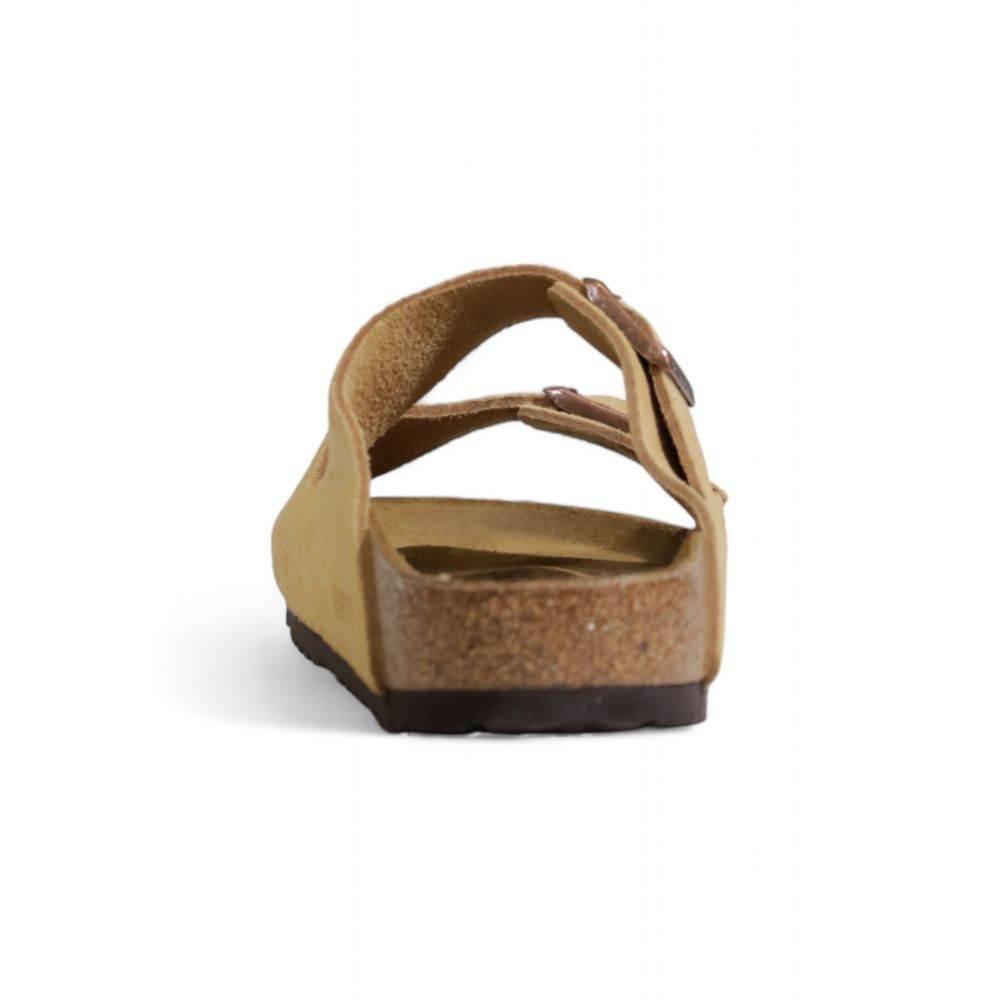 Birkenstock Beige Suede Leather Sandal - Hilstor