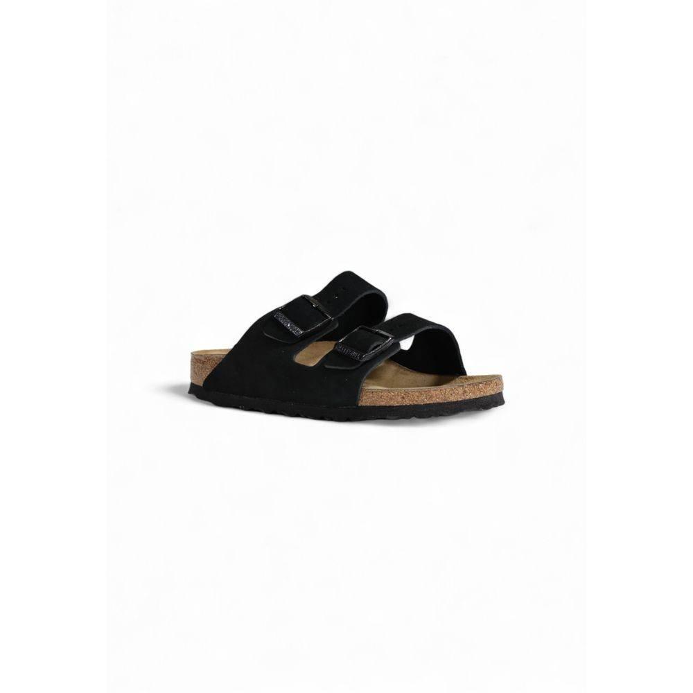 Birkenstock Black Suede Leather Sandal - Hilstor