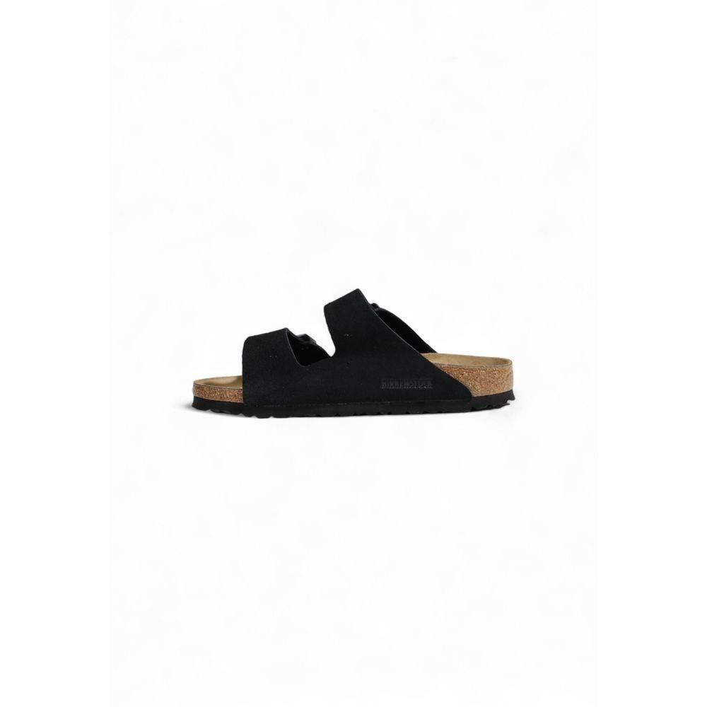 Birkenstock Black Suede Leather Sandal - Hilstor