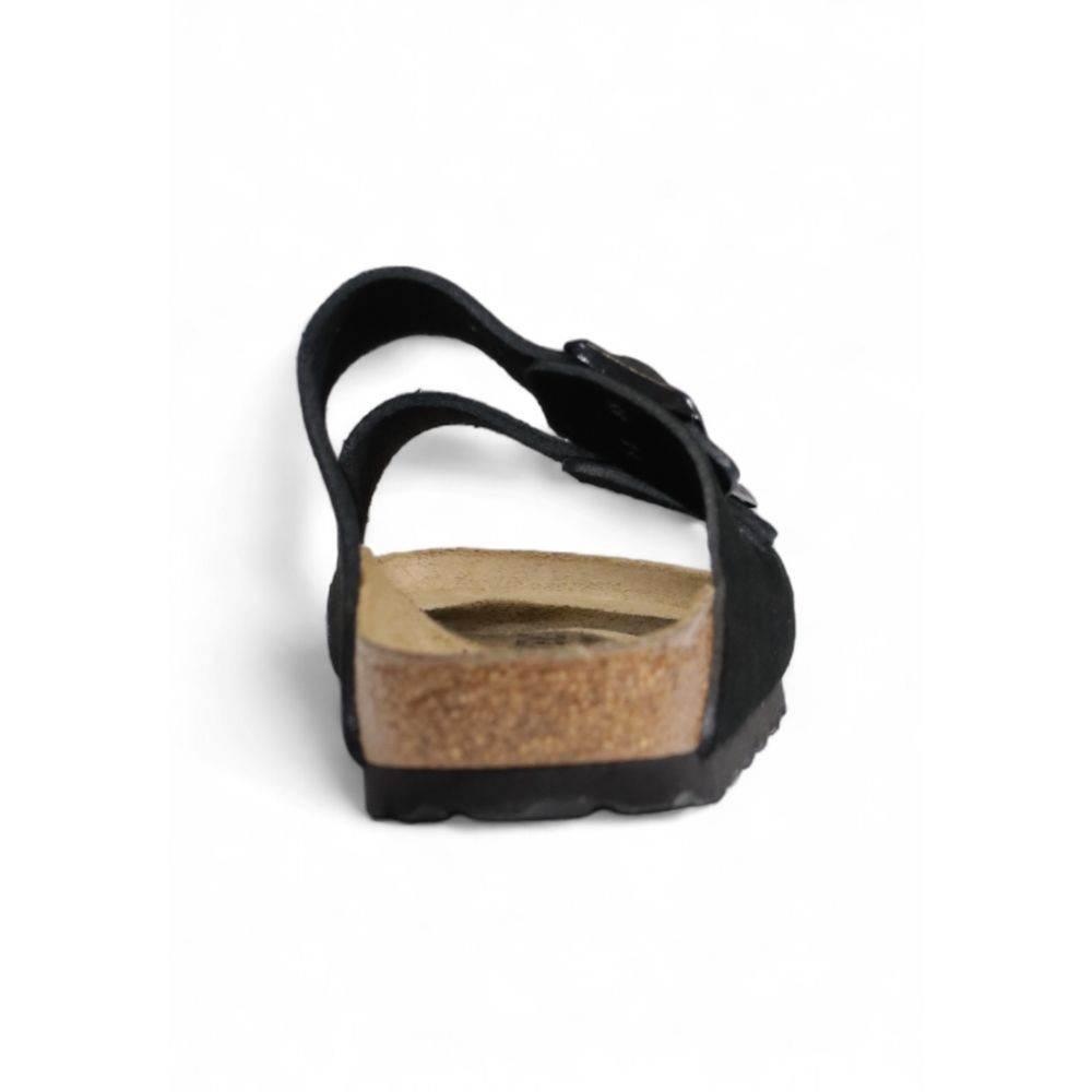 Birkenstock Black Suede Leather Sandal - Hilstor