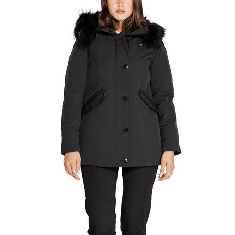 Blauer Black Polyester Jackets & Coat - Hilstor