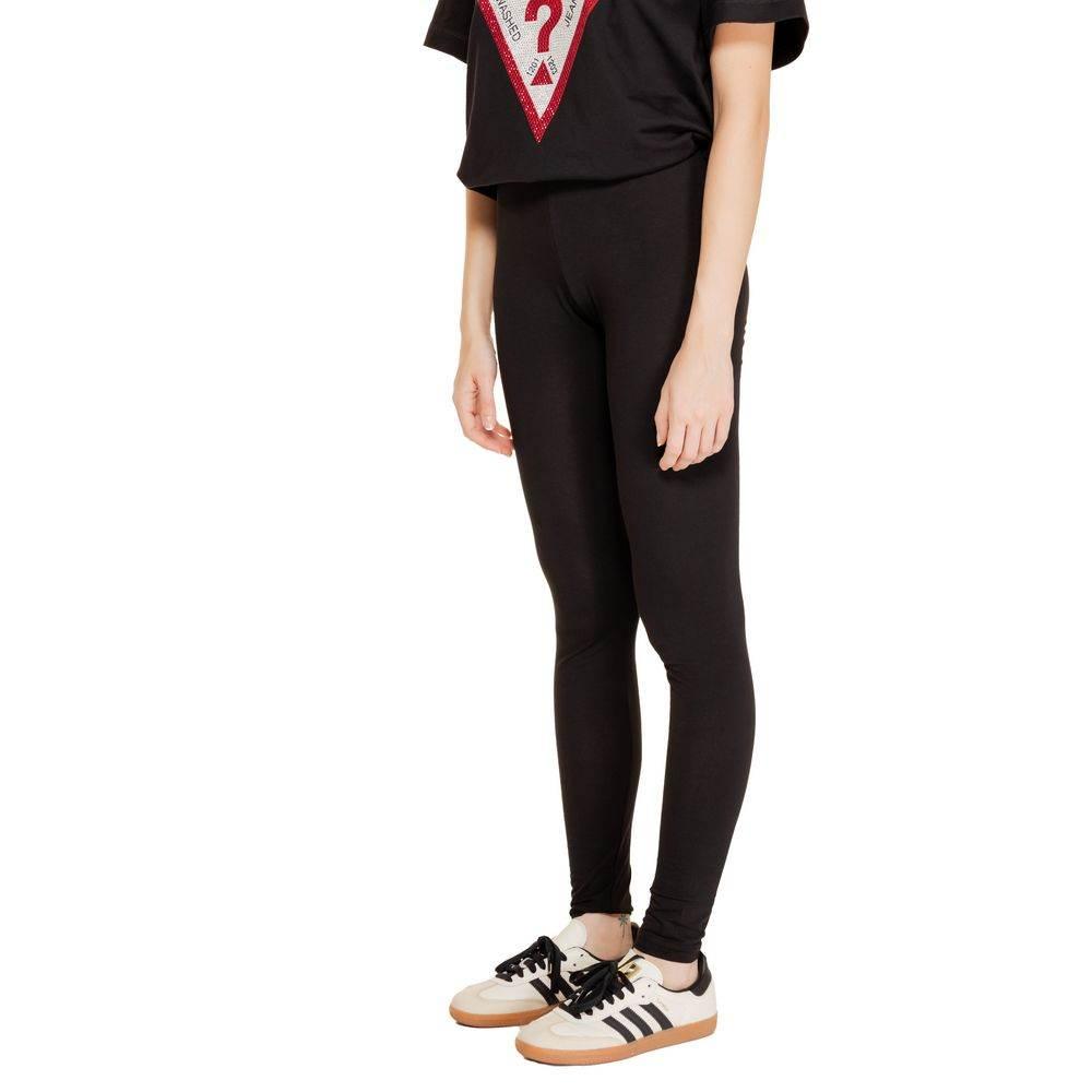 Jacqueline De Yong Black Cotton Legging - Hilstor