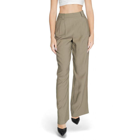 Morgan De Toi Green Cotton Pant - Hilstor
