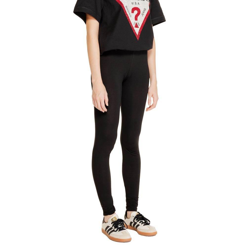 Jacqueline De Yong Black Cotton Legging - Hilstor