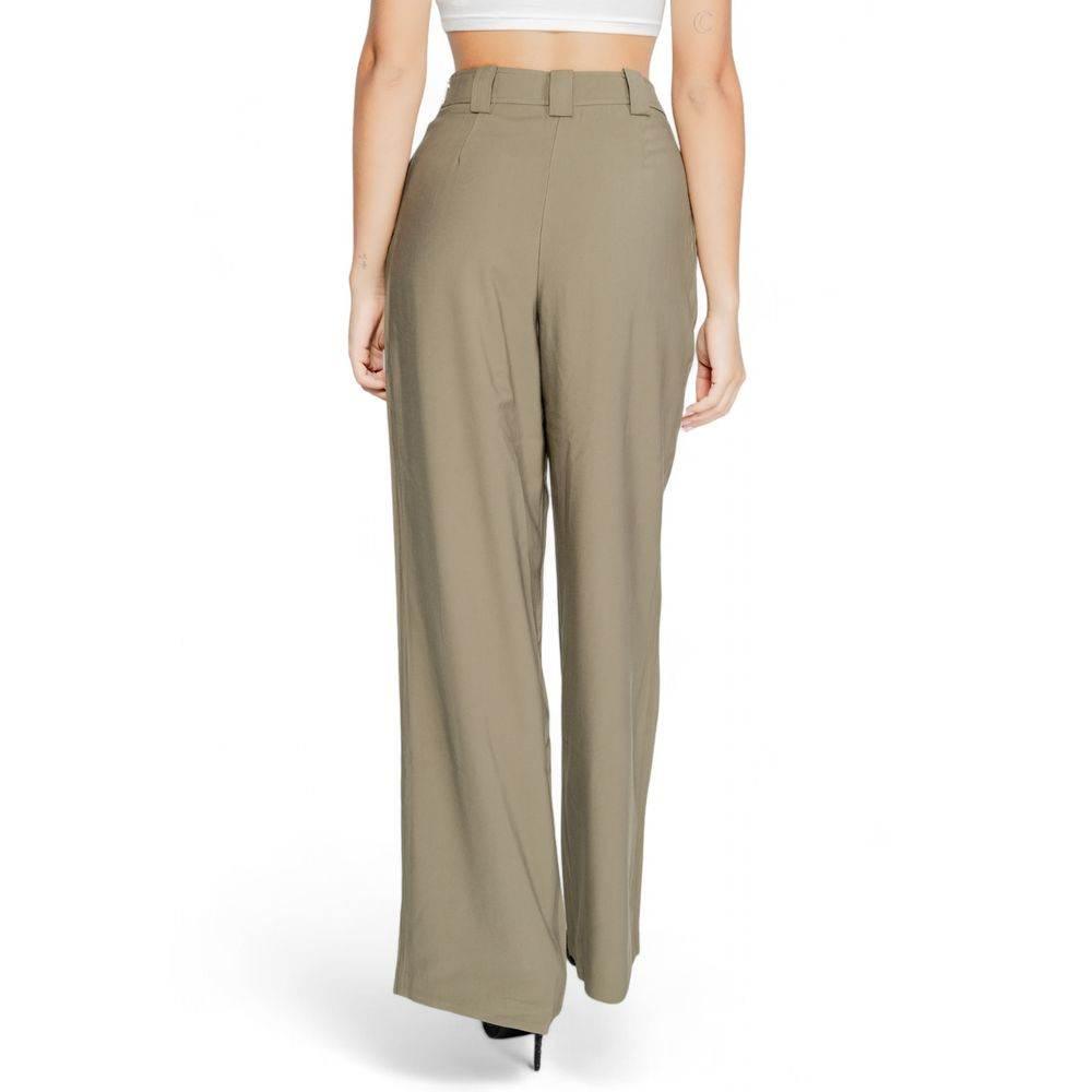 Morgan De Toi Green Cotton Pant - Hilstor