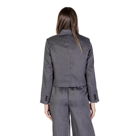 Jacqueline De Yong Gray Polyester Suits & Blazer - Hilstor